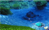 東洋一の湧水を誇る柿田川は名水百選にも選ばれ、四季折々の植物が美しい色彩で岸を彩ります。